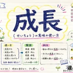 成長（せいちょう）の意味や使い方【図解Note】