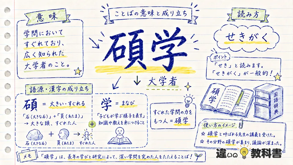 碩学の意味・読み方・語源をわかりやすく解説