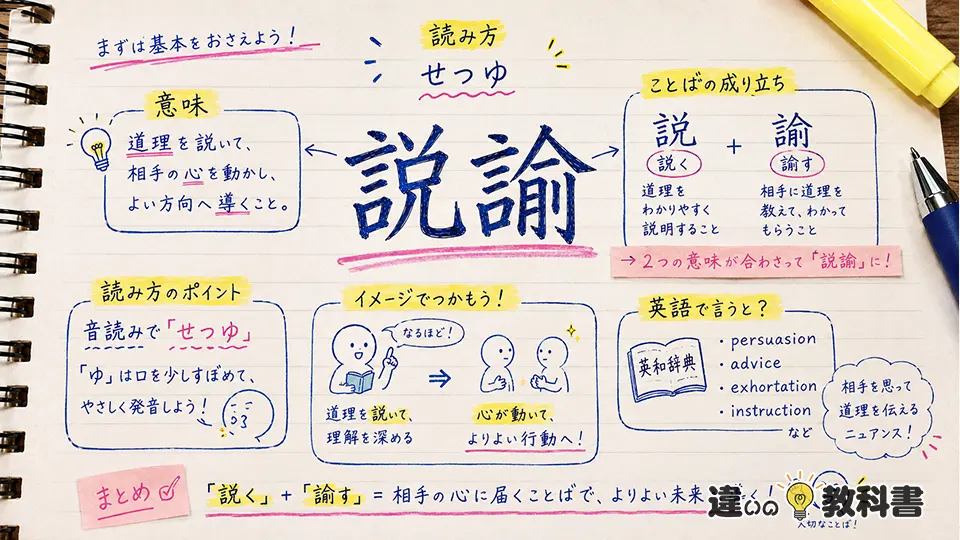 説諭の意味を最初に整理：読み方・成り立ち・英語表記