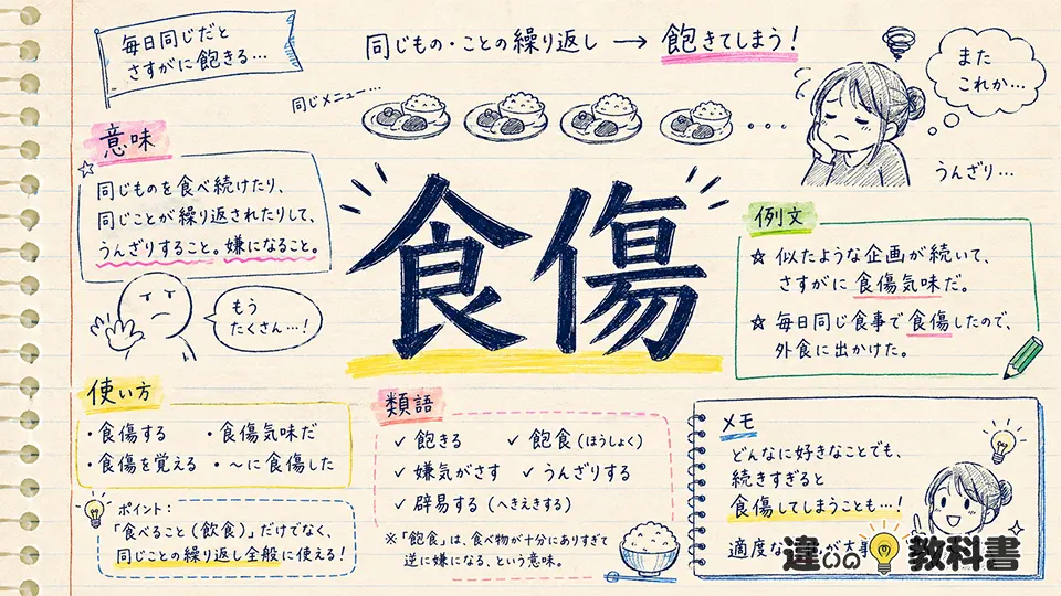 食傷(しょくしょう)の意味や使い方【図解Note】