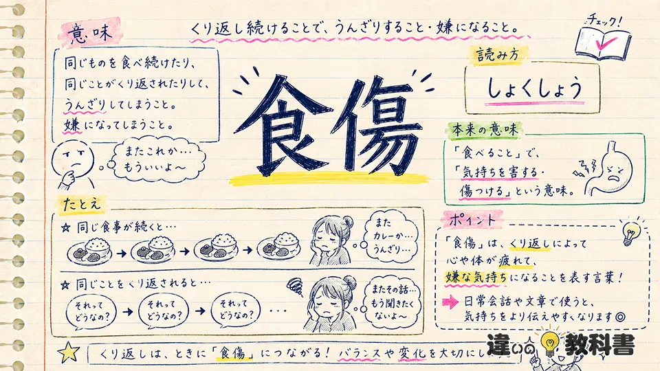 食傷の意味をわかりやすく解説