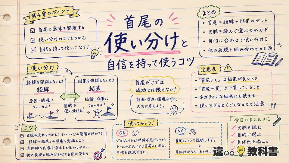 首尾の意味を迷わず使い分けるポイント