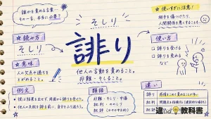 誹り（そしり）の意味や使い方【図解Note】