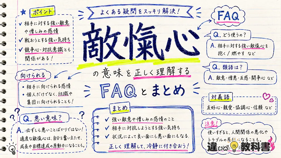敵愾心の意味を正しく理解するFAQとまとめ