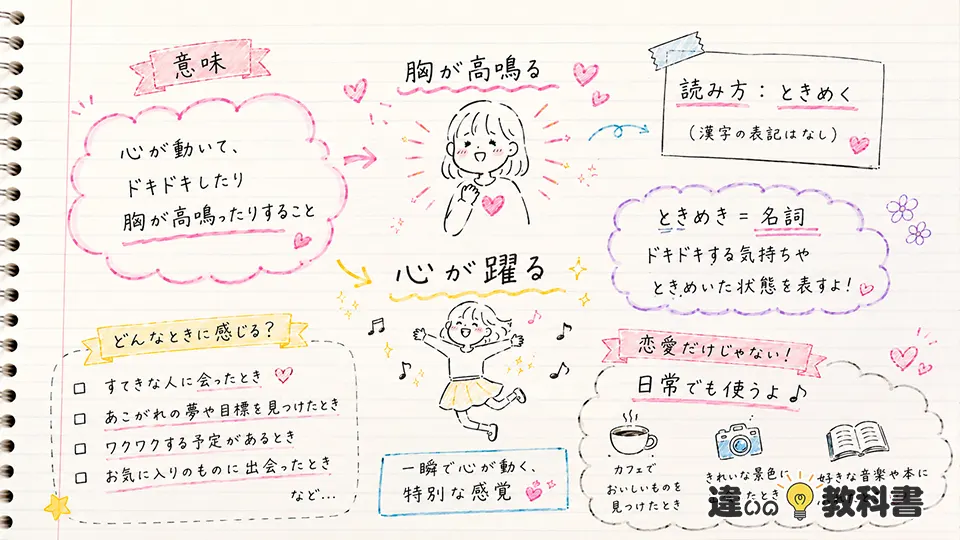 ときめくの意味をやさしく整理：胸が高鳴る感情の言葉