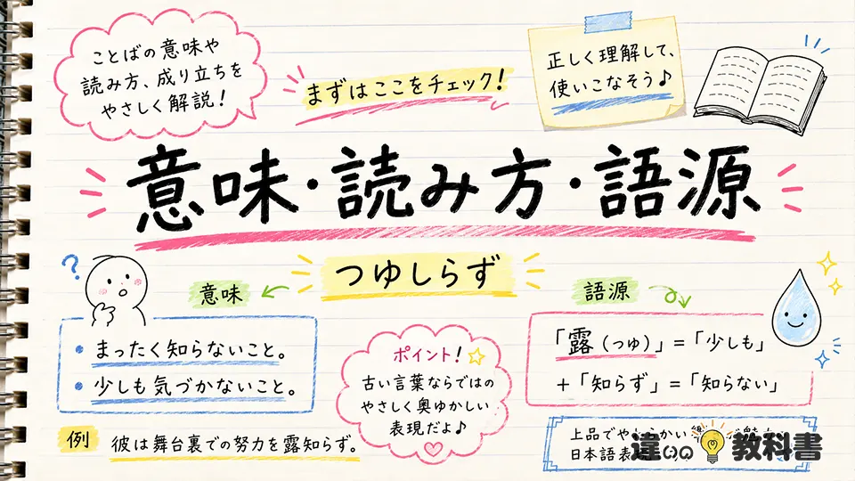 露知らずの意味とは？読み方と語源をやさしく解説