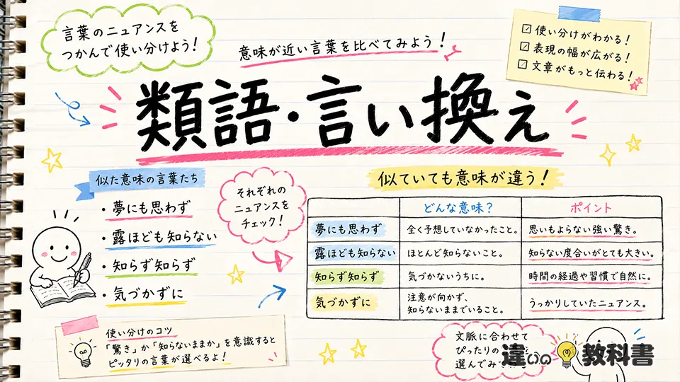 露知らずの意味に近い類語・言い換えとの違い