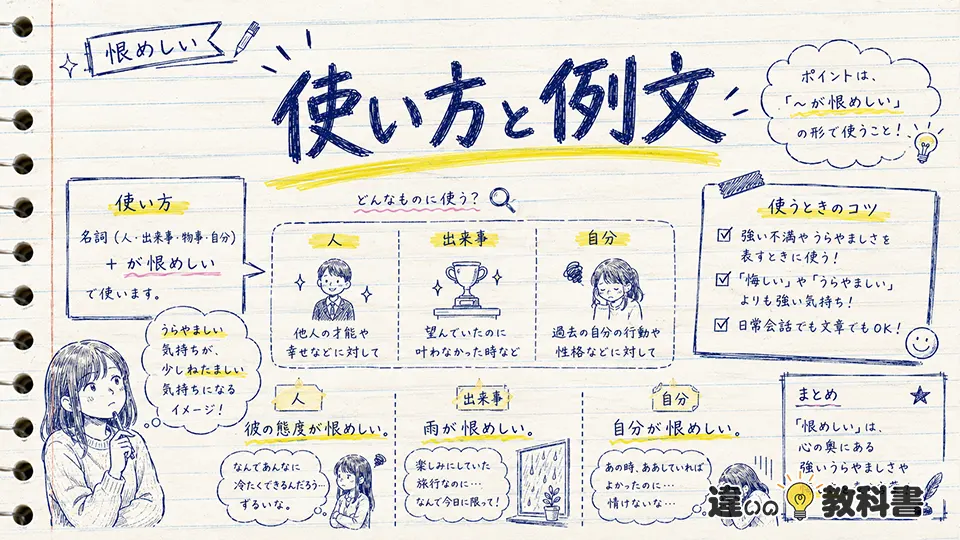恨めしいの意味と使い方・例文