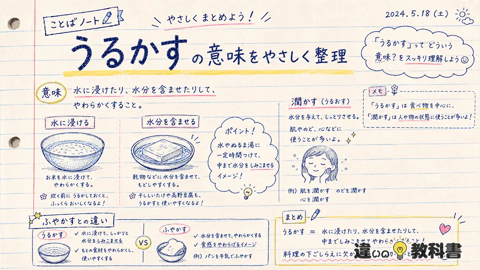 うるかすの意味をやさしく整理