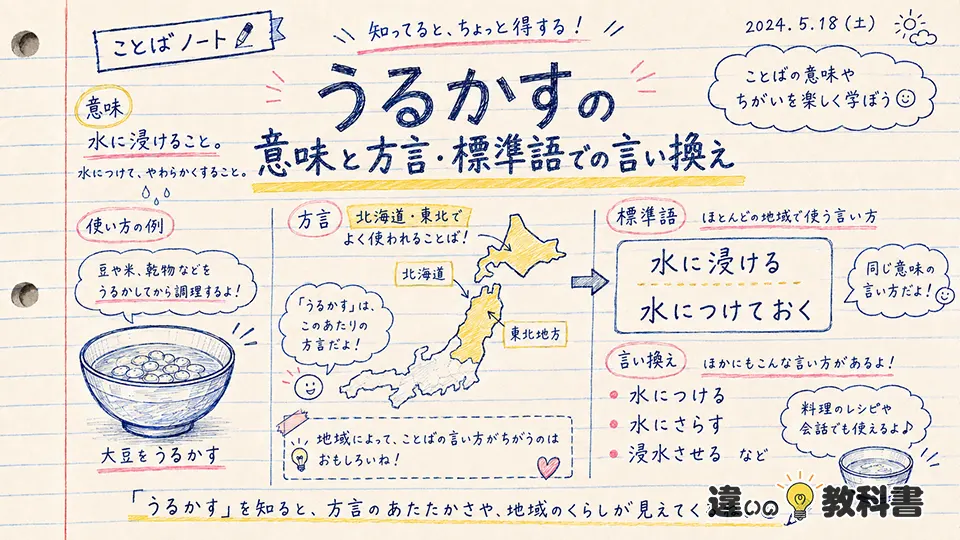 うるかすの意味と方言・標準語での言い換え