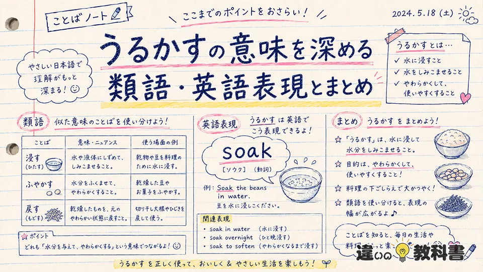うるかすの意味を深める類語・英語表現とまとめ