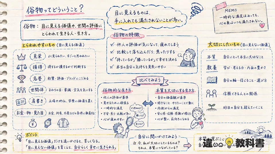 俗物の意味をわかりやすく解説