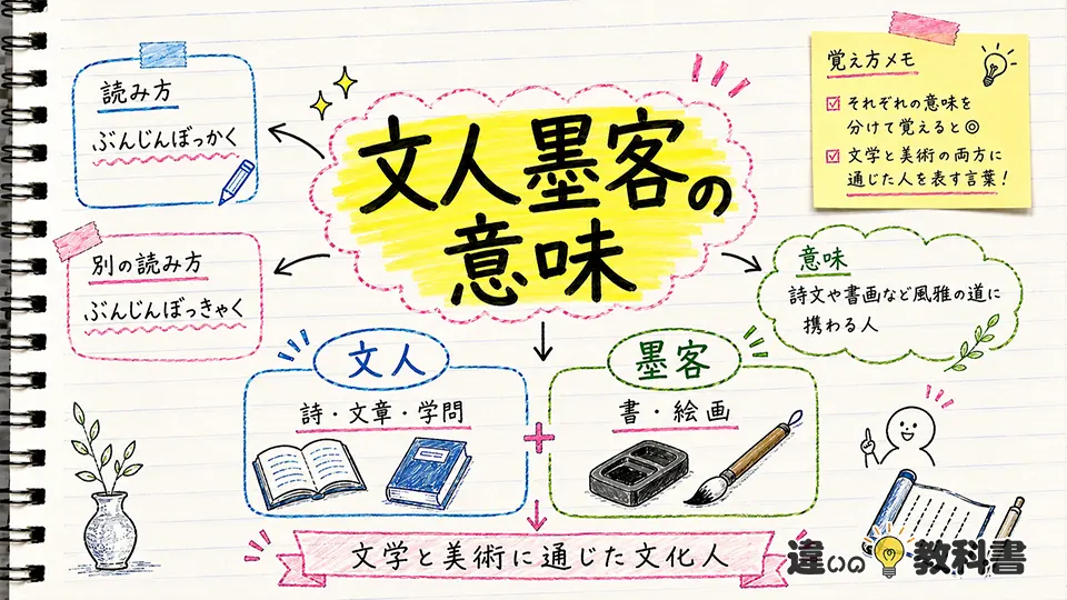 文人墨客の意味を生かした使い方と例文