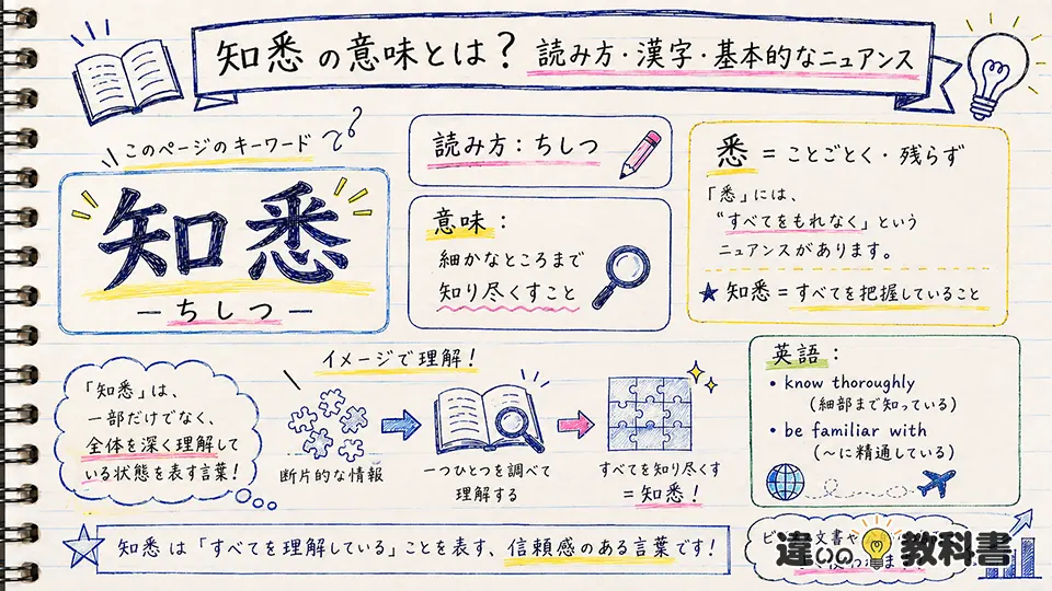知悉の意味とは？読み方・漢字・基本的なニュアンス