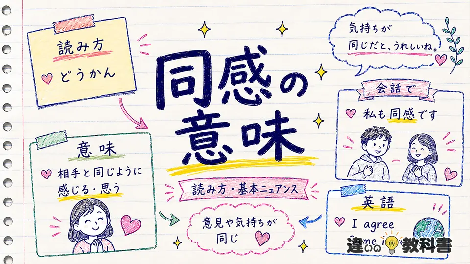同感の意味とは？読み方・基本的なニュアンスをわかりやすく解説