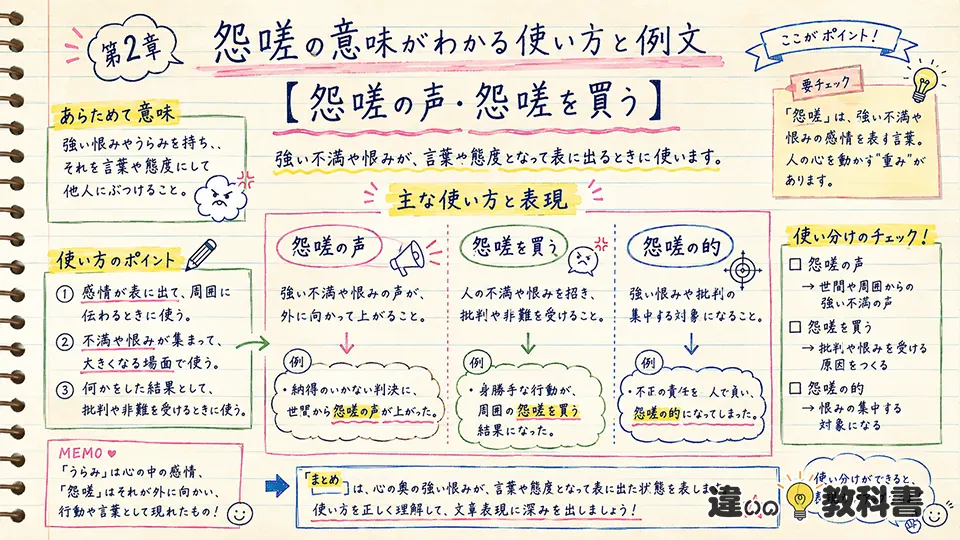 怨嗟の意味がわかる使い方と例文|怨嗟の声・怨嗟を買う