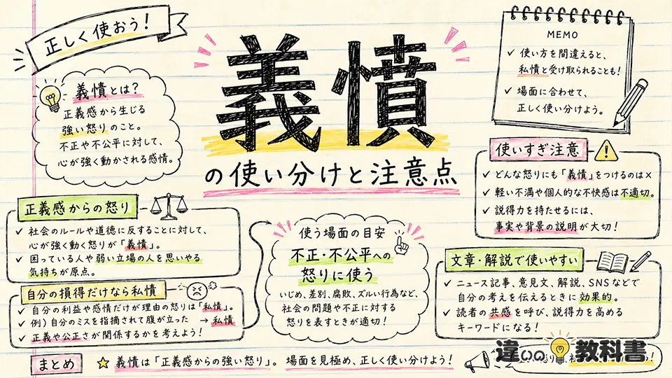義憤の意味を正しく伝える使い分けと注意点