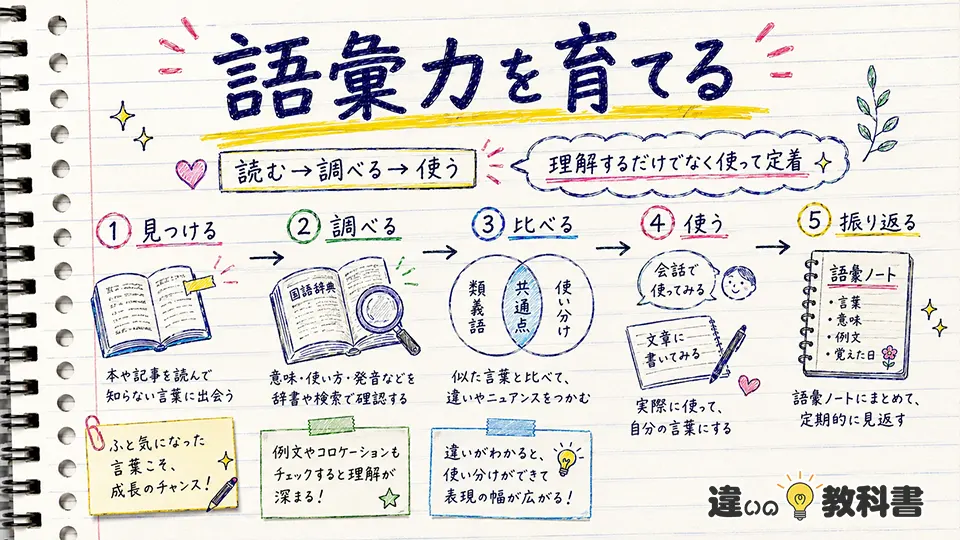 語彙の意味を理解して語彙力を高める方法