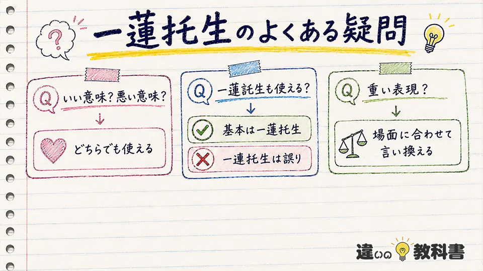 一蓮托生の意味に関するよくある疑問