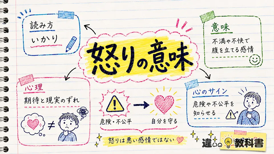 怒りの意味とは？読み方・語源・心理をわかりやすく解説