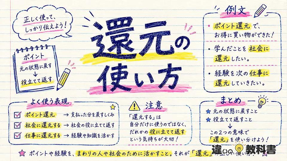 還元の意味を正しく理解する使い方・例文とまとめ