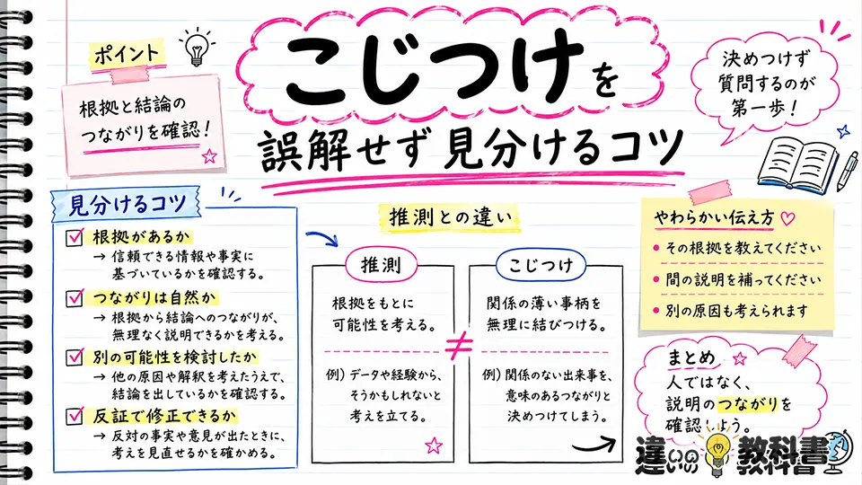 こじつけの意味とは？語源や漢字表記もわかりやすく解説