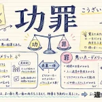 功罪（こうざい）の意味や使い方【図解Note】