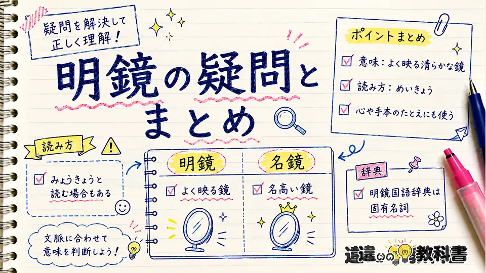 明鏡の意味についてよくある疑問とまとめ