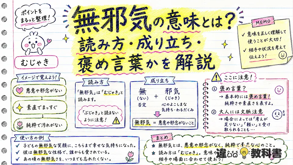 無邪気の意味とは？読み方・成り立ち・褒め言葉かを解説