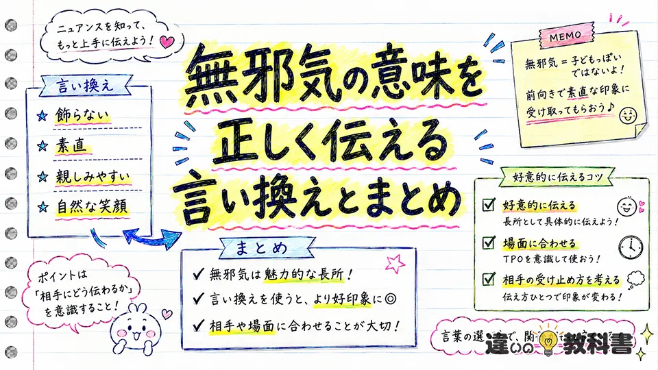 無邪気の意味を正しく伝える言い換えとまとめ