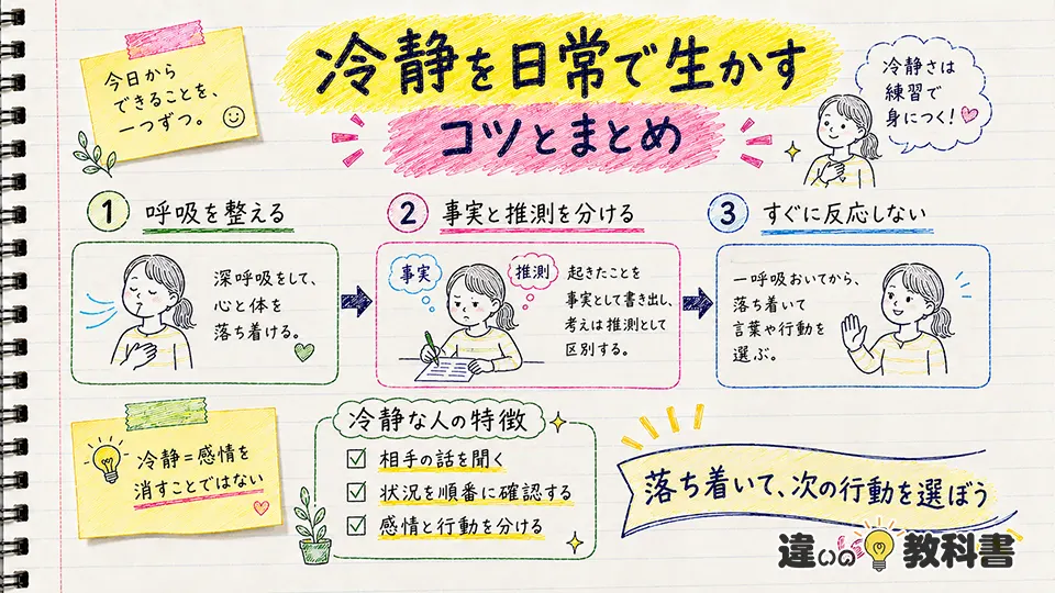 冷静の意味を日常で生かすコツとまとめ
