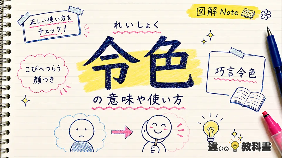 令色（れいしょく）の意味や使い方【図解Note】