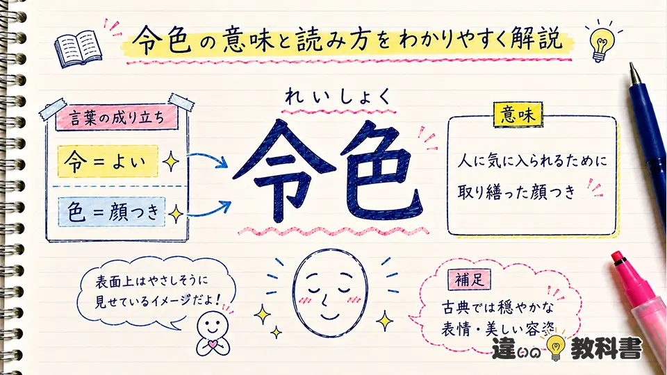 令色の意味と読み方をわかりやすく解説