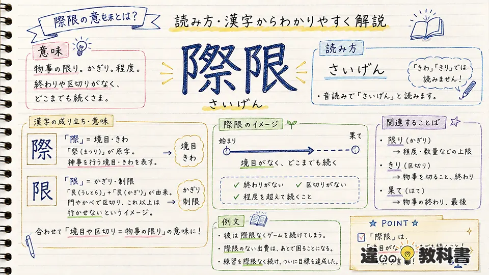 際限の意味とは？読み方・漢字からわかりやすく解説