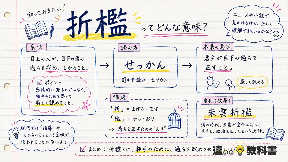 折檻の意味とは？読み方と本来の意味をわかりやすく解説