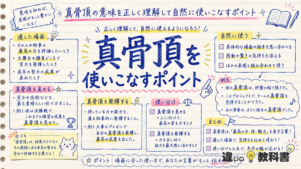 真骨頂の意味を正しく理解して自然に使いこなすポイント