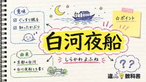 白河夜船（しらかわよふね）の意味や使い方【図解Note】