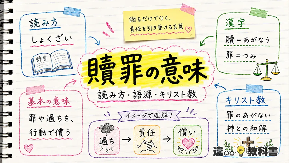 贖罪の意味とは？読み方や語源をわかりやすく解説
