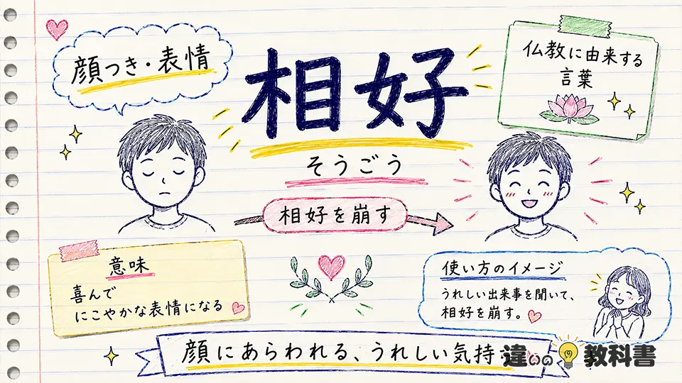 相好（そうごう）の意味や使い方【図解Note】