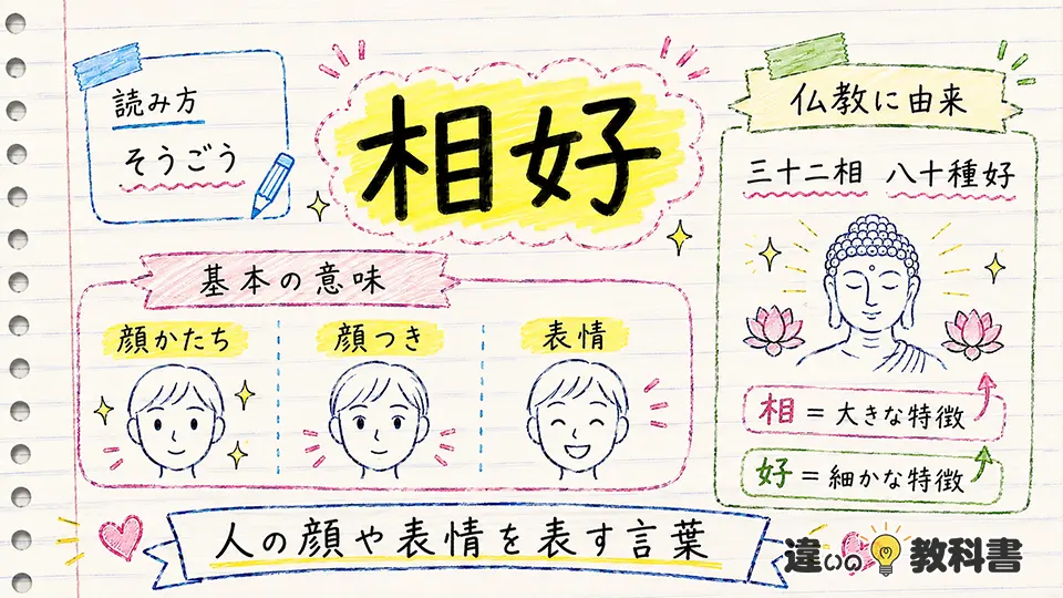 相好の意味とは？読み方と仏教由来の語源を解説