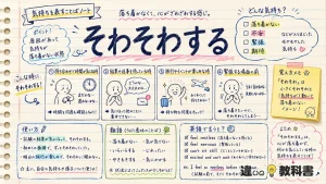 「そわそわする」の意味や使い方【図解Note】
