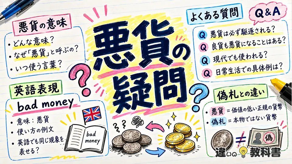 悪貨の意味に関する疑問と英語表現
