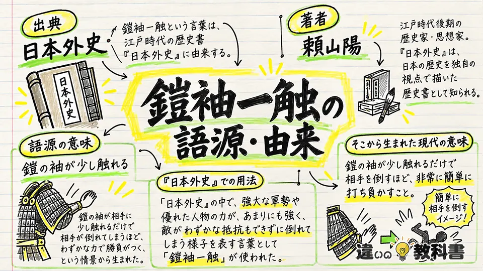 鎧袖一触の意味が生まれた語源・由来は『日本外史』