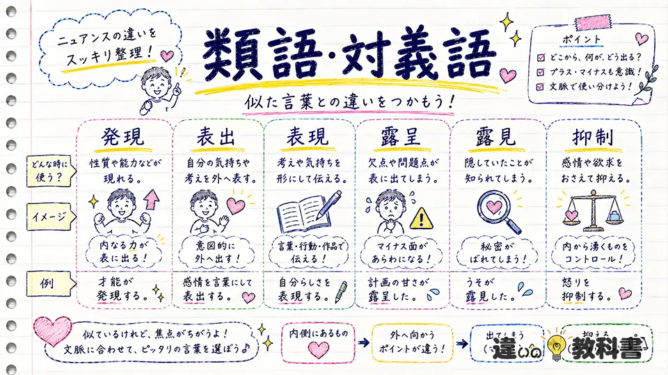 発露の意味と類語・対義語｜発現・表出・露呈との違い
