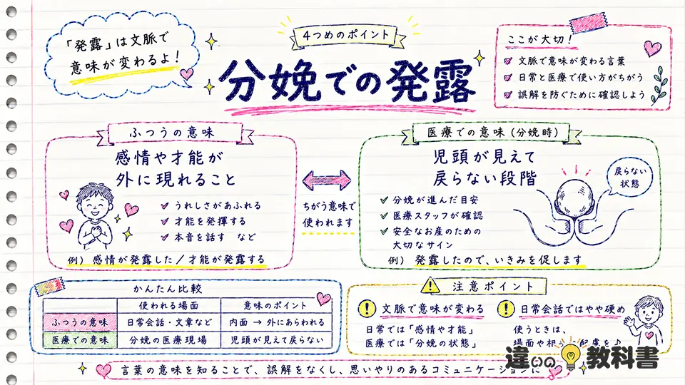 発露の意味をさらに深く理解｜分娩で使う場合と注意点
