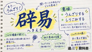 辟易（へきえき）の意味や使い方【図解Note】