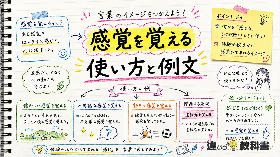 感覚を覚えるの意味と類語・言い換えの違い