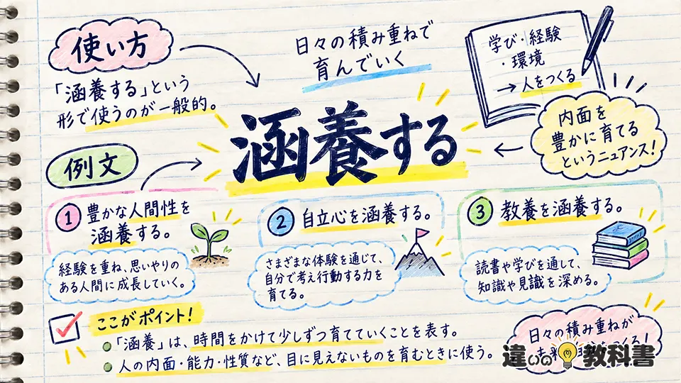 涵養の意味が分かる使い方と例文