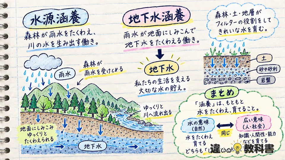 涵養の意味を深く理解する水源涵養・地下水涵養とまとめ