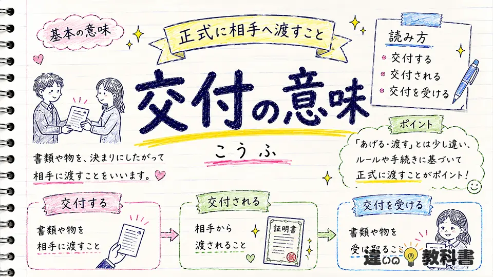 交付の意味とは？わかりやすく簡単に解説